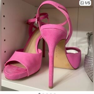 Gianni Bini Bright Pink Stiletto Sandals